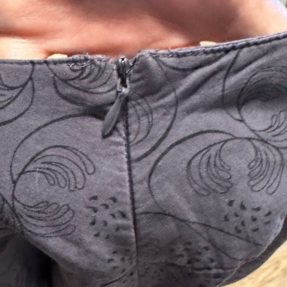 R Purple & Black Pleated Flare Skirt Women’s Size 10 Knee-Length w/ Pockets - Picture 9 of 9